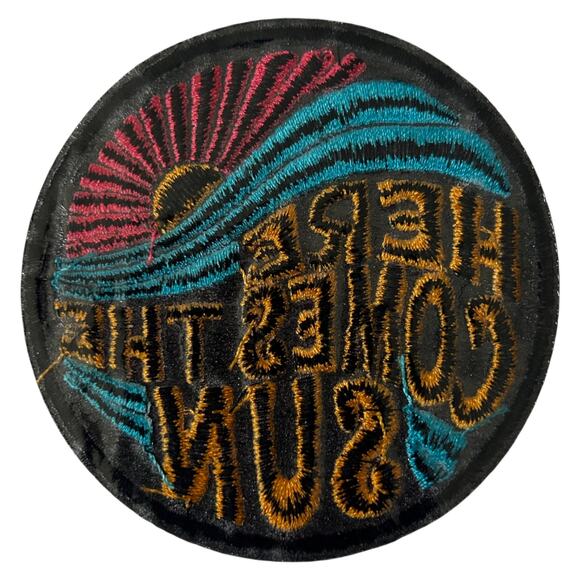 Here Comes the Sun Iron On Patch - Picture 3 of 3